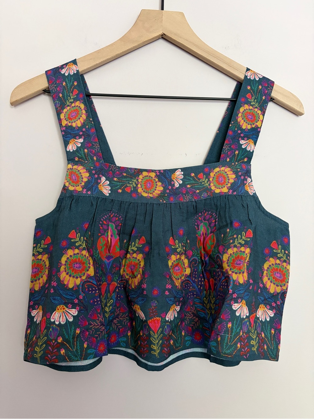 NWT Natural Life Cece Tank Slate Blue Floral XS - Picture 2 of 5